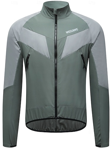  WOSAWE Hombre Chaqueta de Ciclismo Cortavientos Chaqueta Ventilación Bandas Reflectantes Cremallera YKK Materiales Ligeros Bicicleta Chaqueta Chándal MTB Bicicleta Montaña Ciclismo Carretera Ciclismo