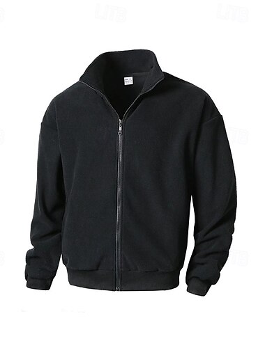  Voor heren Fleece jas Winterjack Thermische jas Winter Buitenshuis Thermisch Warm Kleding Bovenlichaam Donker Grijs Zwart Groen Khaki