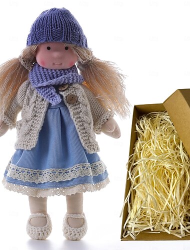  Waldorfdoll bambola Waldorf in cotone bambola artista fatta a mano festival pollice confezione regalo di Halloween