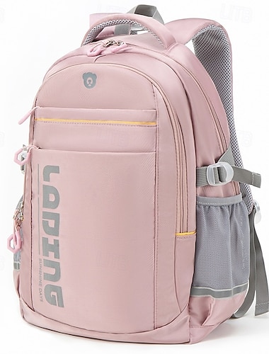  niños Chico Chica mochila Mochila Escolar Mochila funcional mochila escolar mochila Escuela Diario Poliéster Ajustable Gran Capacidad Ligero Cremallera Negro Blanco Rosa