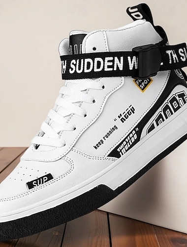  Pánské kotníkové streetwear tenisky se suchým zipem, módní ležérní skate boty pro každodenní nošení a městský styl