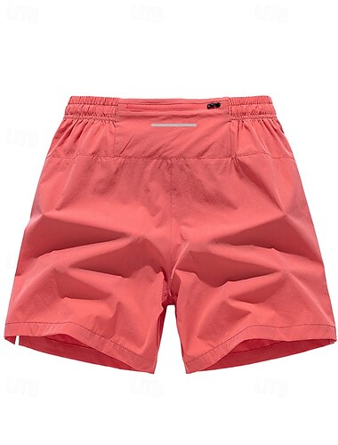  Homme Shorts de course Shorts d'entraînement Poche zippée Taille haute Bas Athleisure Salle de sport Entraînement Séchage Rapide Respirant Entraînement en salle Extérieur Course Coupe régulière Tenue