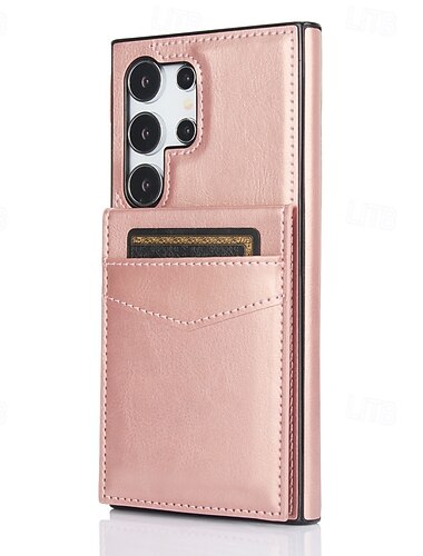  telefon fodral Till Samsung Galaxy S25 S25 Edge S24 S23 S22 Plus Ultra S23 FE A55 5G A15 A14 A54 Plånboksfodral Stöd Kortplats Stötsäker Kontor / företag TPU PU läder