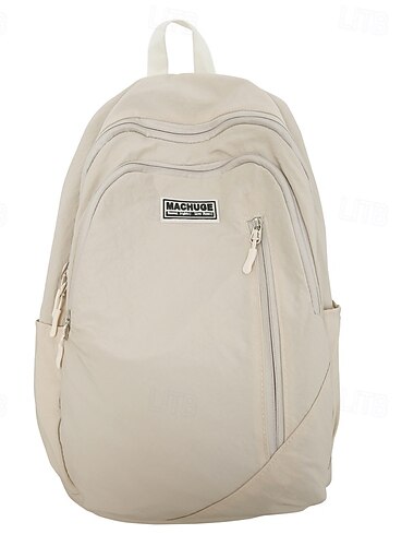 børn rygsæk Skoletaske Mini Rygsæk rygsæk Skole Daglig Helfarve Nylon Stor kapacitet Letvægt Holdbar Lynlås Sort Grøn Beige