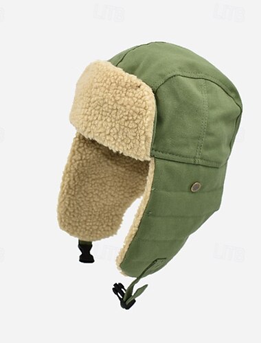  Cappello da aviatore Cuffia con paraorecchie Cappuccio termico Cappello Antivento Caldo Inverno Unisex Campeggio / Escursionismo / Speleologia Attività