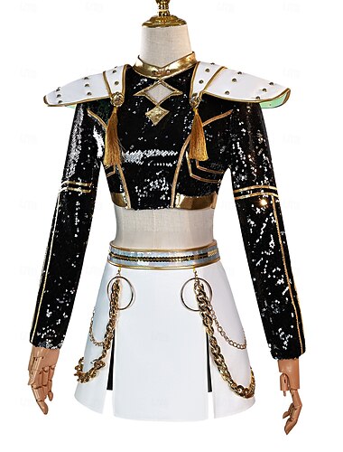  مستوحى من المعبود الكوري نجم البوب كوستيوم أزياء فنتازيا المعبود الافتراضي تأثيري الفيلم for نسائي بالغين عيد الرعب مهرجان أداء كوميك كون معرض الأنمي