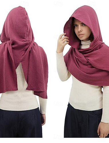  Retro / vintage Kostymer i middelalderstil Renessanse skjerf Med hette Sjale Viking Ranger Kostyme Herre Dame Unisex Viking Halloween Karneval Ytelse Fest LARP Voksen Sjal Alle årstider