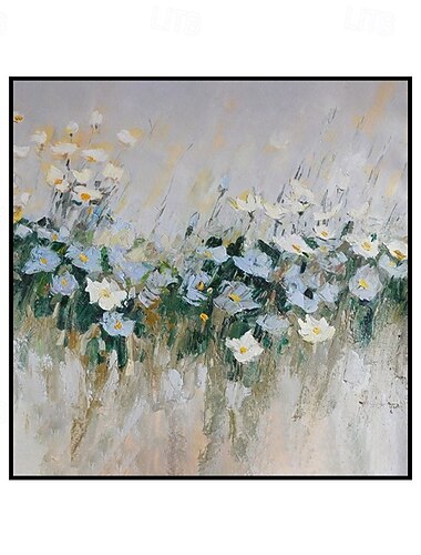  Pintura a óleo feita à mão em tela, arte de parede, decoração moderna, abstrata, pequena faca fresca, flores para decoração de casa, moldura esticada, pintura pendurada/tela enrolada (sem moldura)