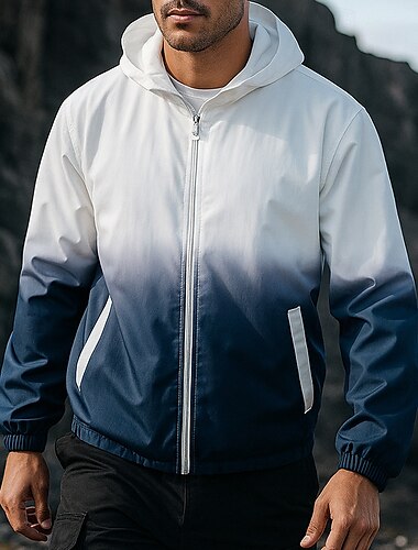  Per uomo Giacca da escursionismo Giacca rigida Impermeabile Esterno Impermeabile Antivento Abbigliamento da trekking Abbigliamento da trekking Primavera Autunno Top Campeggio / Escursionismo
