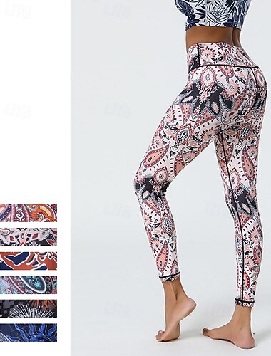  Naisten Caprileggingsit Jooga leggingsit Vatsatuki Korka vyötärö Kuntosali Urheilu Pilates Alaosat Musta Valkoinen Pinkki Syksy Urheilu Urheiluvaatteet Tiukka istuvuus