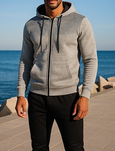  Femmes Ensemble Survetement Jogging Pantalon Athleisure manche longue Coupe-vent Léger Évacuation de l'Humidité Randonnée Entraînement Athlétique Tenue de sport Tenues de Sport Couleur Unie Gris