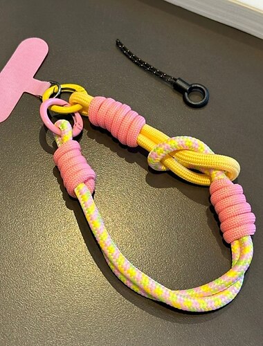  nytt mode kort färgglatt hängande rep handhållet handledsrep hängande vattenkopp utomhus anti-förlust artefakt hängande rep