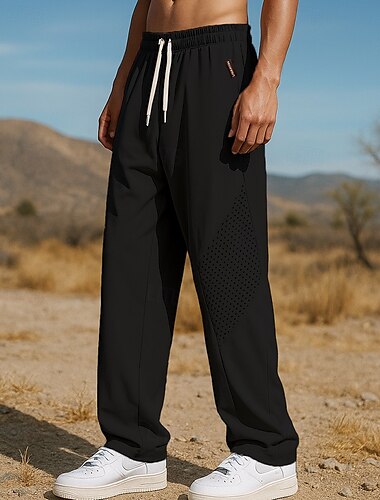  Homme Pantalons de course Pantalon de sport Pantalon de jogging Avec Poches Cordon de serrage Bas Athleisure Salle de sport Entraînement Léger Évacuation de l'Humidité Respirant Pêche Randonnée Course