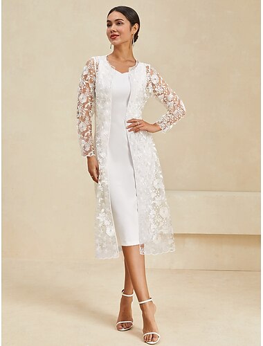  Casaco feminino de renda bordado elegante básico casual floral formal curto gola redonda folgado manga comprida azul marinho verão primavera