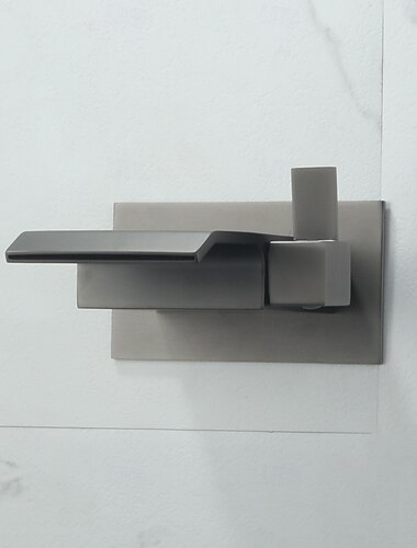  Wastafel kraan - Op Muur Montage / Waterherfst Nikkel Geborsteld / Galvanisch verzilveren Muurbevestigd MuurbevestigdBath Taps