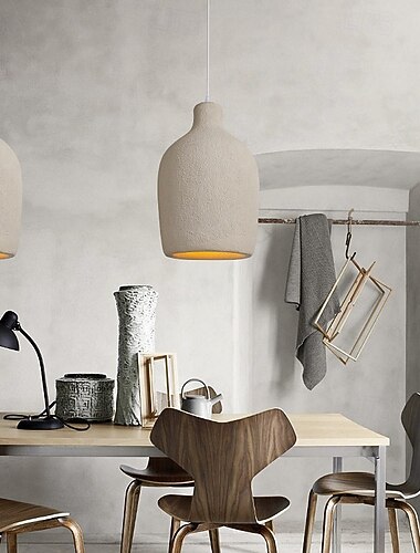  orientalisch-ästhetische Wabi-Sabi-Pendelleuchte, 51cm Höhe, warmweißes Licht, E26 E27, verstellbare Kette