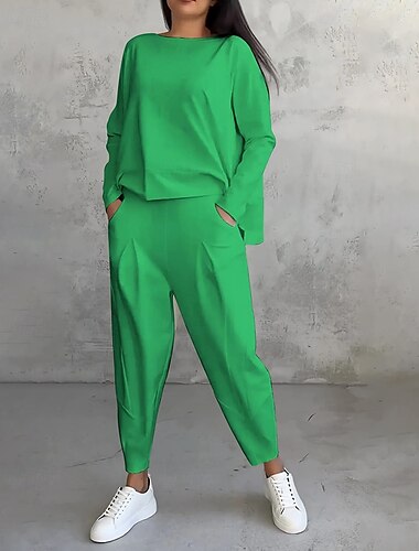  Mujer Tracksuit Pantalones Deportivo Ropa Deportiva Otoño Manga Larga Resistente al Viento Ligero Gimnasio Al Aire Libre Corriendo Ropa de deporte Ropa de Deporte Color sólido Negro Blanco Rosa