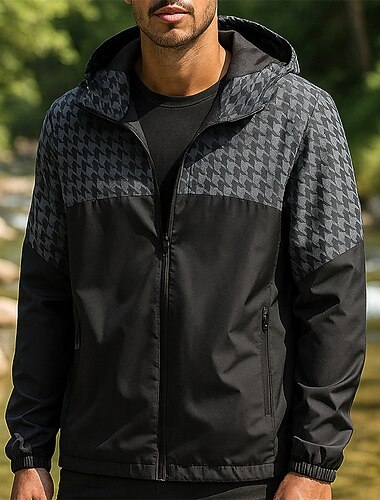  Homme Coupe-Vent Veste softshell Veste de randonnée Extérieur Coupe-vent Séchage Rapide Léger Respirant Tenues de randonnée Vêtements de randonnée Printemps Automne Veste Escalade Tennis Course