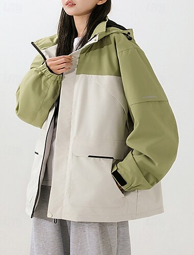  Hombre Mujer Unisexo Cortavientos Chaqueta Chaqueta Softshell Chaqueta para senderismo Al aire libre Impermeable Resistente al Viento Trajes de senderismo Ropa de senderismo Primavera Otoño Chaqueta