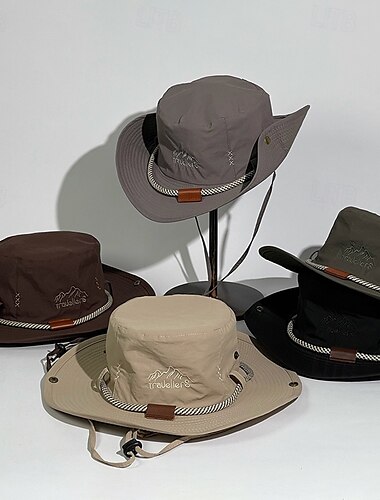  Cappello da sole Cappello a secchiello :Brimmer Cappello Protezione UV Traspirante Estate Per uomo Pesca Attività