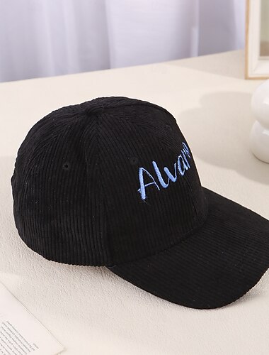  Εξατομικευμένο κεντημένο καπέλο με όνομα, unisex ρυθμιζόμενο καπέλο μπέιζμπολ, καθημερινό casual στυλ για την ημέρα του Αγίου Βαλεντίνου, Χριστούγεννα, γενέθλια, ζευγάρια οικογένειας, φίλων