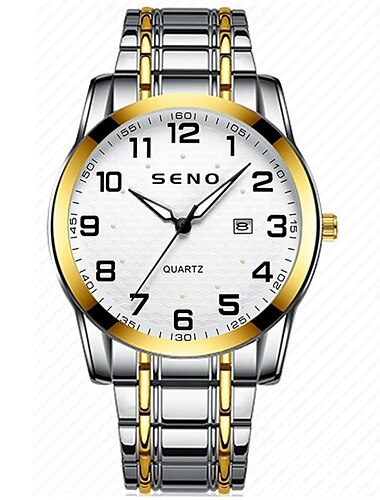 Dames Heren kinderen Quartz horloges Luxe Grote wijzerplaat Modieus Zakelijk Lichtgevend Kalender WATERDICHT Roestvrijstalen band Horloge