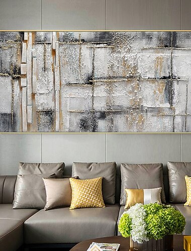  handgemaakte olieverfschilderij canvas wanddecoratie moderne abstracte textuur huisdecoratie opgerold frameloos ongespannen schilderij