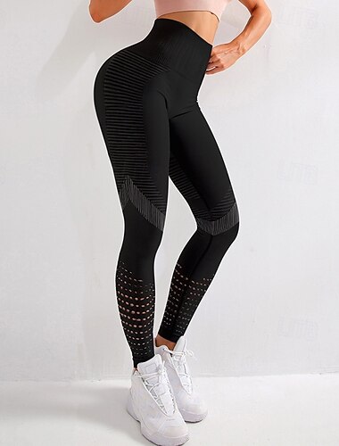  Dames Capri-legging Yoga legging Buikcontrole Hoge taille Sportschool Training Sportschoenen Kleding Onderlichaam Blauw Donkergroen donkergrijs Herfst Sport Sportkleding Strakke pasvorm
