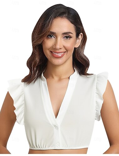  Oktoberfest Cortado Blusa Dirndl Empregada Bávaro Alemão Munique prados Mulheres Carnaval Festa Pano de Estilo Tradicional