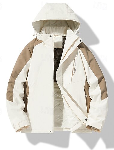  Homme Veste softshell Veste de randonnée Veste thermique Extérieur Imperméable Coupe-vent Tenues de randonnée Vêtements de randonnée Hiver Automne Top Camping / Randonnée / Spéléologie Course