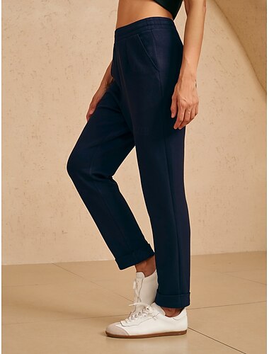  Dames Golfbroeken Zwart Donker Marineblauw donkergrijs UV-zonbescherming Broeken / Regenbroek / Overbroek Dames golfkleding kleding outfits draag kleding