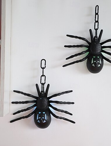  1 stuk Halloween simulatie grote spin 7 kleuren veranderende led lichtgevende decoratieve verlichting binnen en buiten restaurant kamer feest grap horror griezelige sfeer licht
