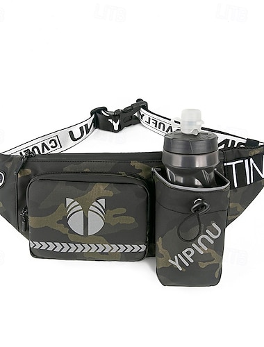  Bolsa de cintura Riñonera para correr Riñonera deportiva para Maratón Correr Corriendo Bolsas de Deporte Ligero Bolsillos multifuncionales Resistente al Agua Con compartimentos Nailon Hombre Mujer