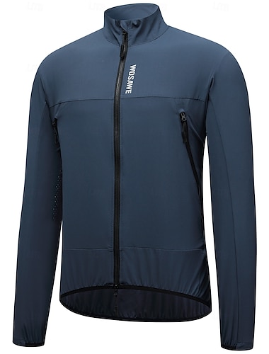  Wosawe - Chaqueta cortavientos para ciclismo de carretera, primavera y verano, resistente al viento, impermeable, transpirable, de manga larga, BE223
