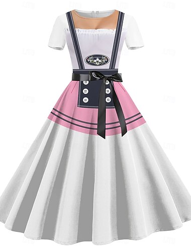  Oktoberfeest Dirndl-print Jurken Beiers München Duits Grafisch Voor Dames Volwassenen Carnaval Oktoberfest bier 3D afdrukken Feest