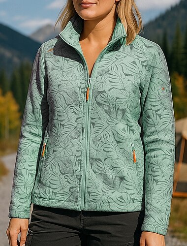  女性用 アウトドアジャケット ハイキング ジャケット フリースの上着 アウトドア 防水 防風 ハイキングの服装 ハイキングウェア 冬 秋 トップス フリース キャンプ / ハイキング / ケイビング ランニング ホワイト ライトパープル パープル