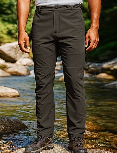 Men's Cargo Pants Hiking Pants Trousers Hiking Rain Pants Outdoor Regular Fit Waterproof Windproof Lightweight Bottoms Black Army Green Camping / Hiking Running S M L XL XXL