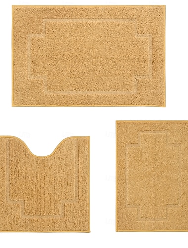  Derékszögű 3/5" (1,5 cm) Lábtörlők Géppel készített Polyster Non Skid Klasszikus Tömör szín