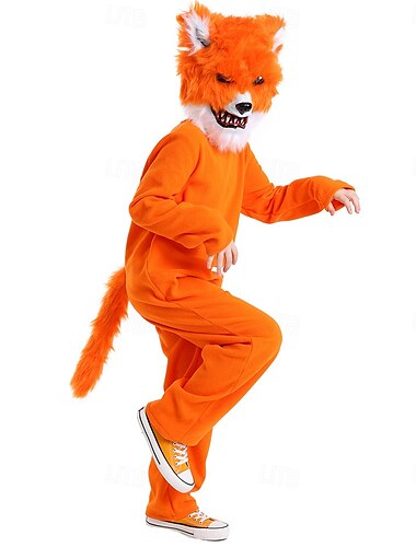  חיות סיפור מעשייה שועל מסכה תחפושת Onesie דמויות מספרי סיפורים סגנון חמוד תחפושות משחק של דמויות מסרטים for בנים בנות בגדי ריקוד ילדים האלווין (ליל כל הקדושים) קרנבל יום הספר העולמי