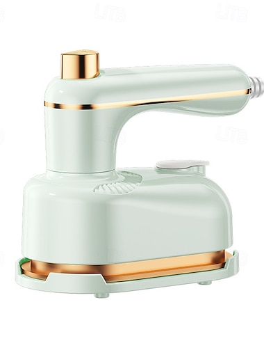  Ferro a vapor portátil, máquina de passar roupa portátil, ferro de passar roupa plano e pendurado, mini ferro elétrico rotativo 2 em 1