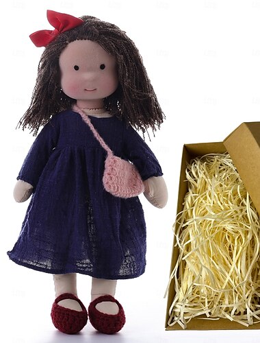  waldorfdoll cotone bambola waldorf bambola artista fatta a mano festival pollice waldorf