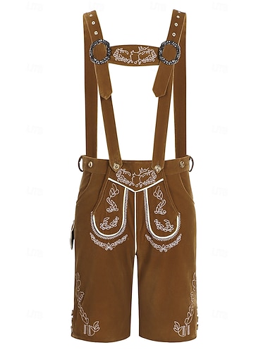  Oktoberfest lederhosen Bavarian Tyska Alpint Ängar Herr Karnival Fest Ölfestival Traditionell stil tyg