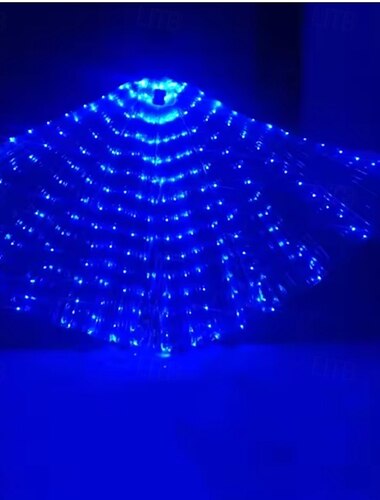  LED-vinger magedansvinger isis halloween-vingerekvisitt skinnende LED-lampevinge magedanskostymer tilbehør pinner voksen barn