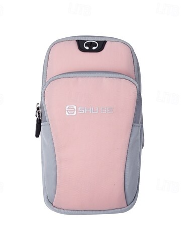  Bolsa de brazo con orificio para auriculares Brazalete Deportivo para Maratón Correr Corriendo Bolsas de Deporte Ligero Resistente al Agua Velcro Banda reflectante Poliéster Hombre Mujer Bolsa para
