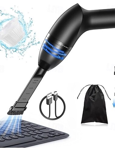  4.3kpa tangentbordsdammsugare mini, handhållen datordammsugare sladdlös för bil bärbar dator symaskin bärbar tangentbordsdammsugare usb skrivbordssmulor dammsugare