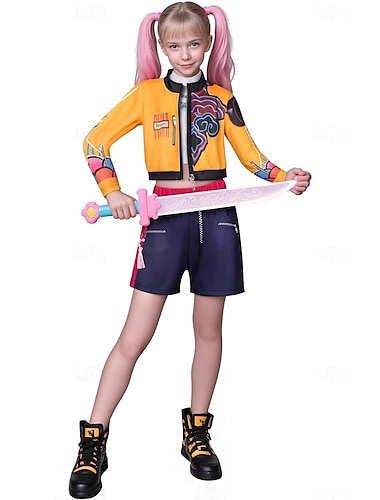  Cacciatori di demoni KPop Mira Rumi Zoey Costume Costume originale Idolo virtuale Cosplay di film for Ragazze Adulti Halloween Carnevale Performance Con il fumetto Anime Expo