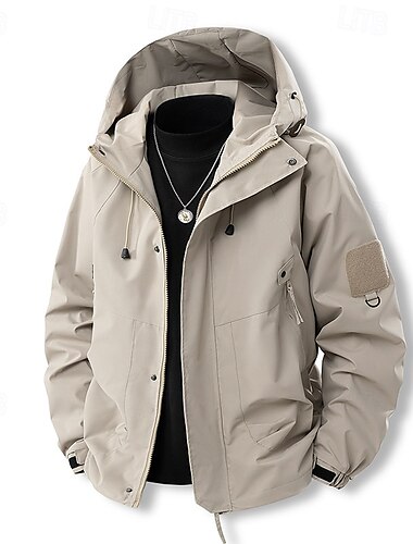  Homens Jaqueta Outdoor Jaqueta de Trilha Jaqueta Hardshell Ao ar livre Prova-de-Água A Prova de Vento Roupas de caminhada Roupas de caminhada Primavera Outono Blusas Campismo / Escursão