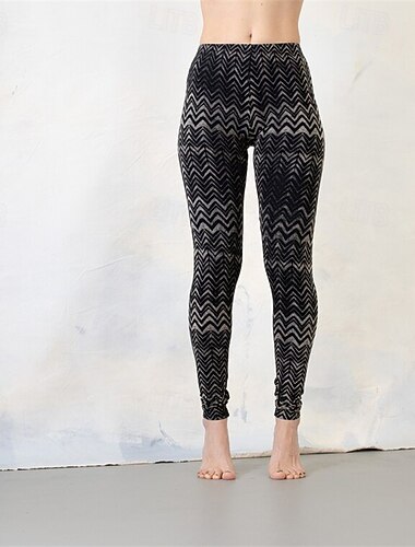  Per donna Pantaloni Leggings Streetwear Casual Lunghezza intera Vita Alta Geometrico Elastico in vita Stampato Traspirabilità Confortevole Elasticizzato Vacanza Streetwear Abbigliamento quotidiano