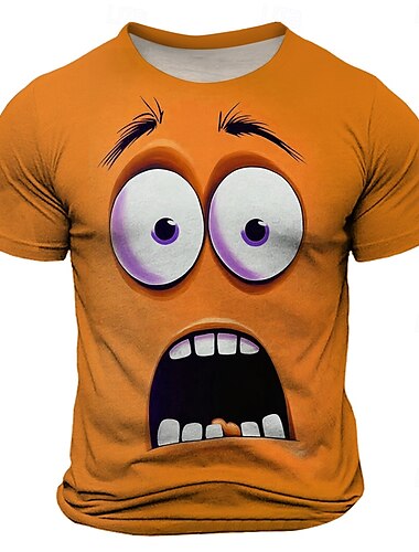  Per uomo Illusione ottica 3D Maglietta Manica Corta maglietta Stampa 3D Girocollo Camicia Moda Esagerato Quotidiano Feste Streetwear Casuale Giallo Rosso Blu Estate Primavera Tutte le stagioni