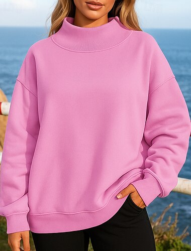  Damskie Bluza polarowa Bluza z kapturem Długi rękaw Top Athleisure Keep Warm Odporność na wiatr Piesze wycieczki Trening Bieganie Odzież sportowa Odzież sportowa Solidne kolory Czarny Biały Różowy